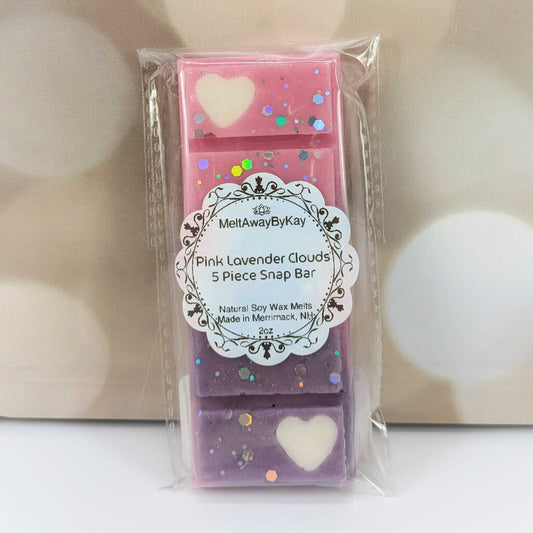 Pink Lavender Clouds Snap Bar Wax Melts