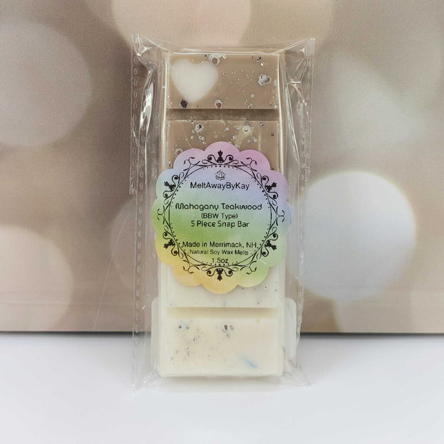 Mahogany Teakwood - Soy Wax Melts - Snap Bar