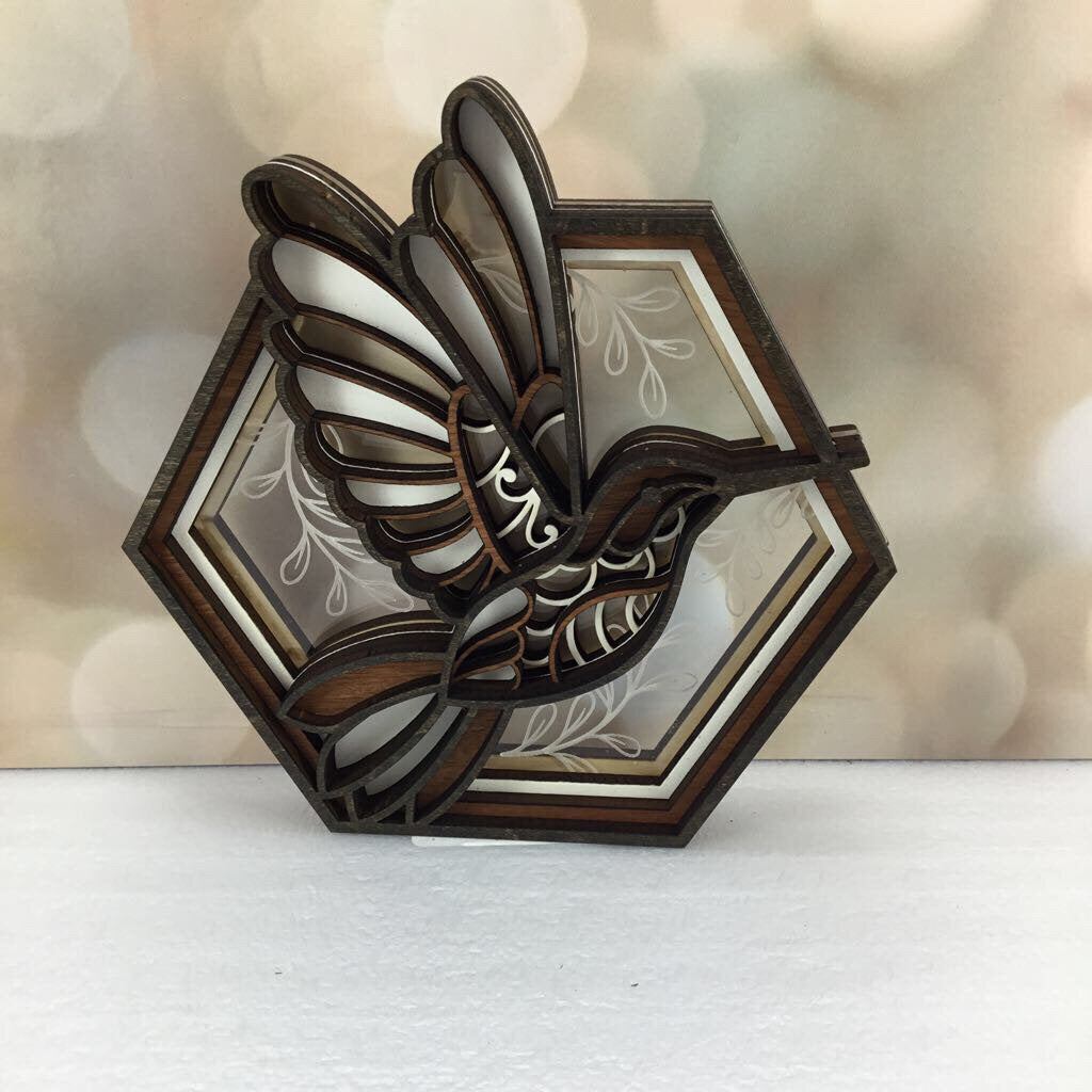 Hummingbird Shadow Box