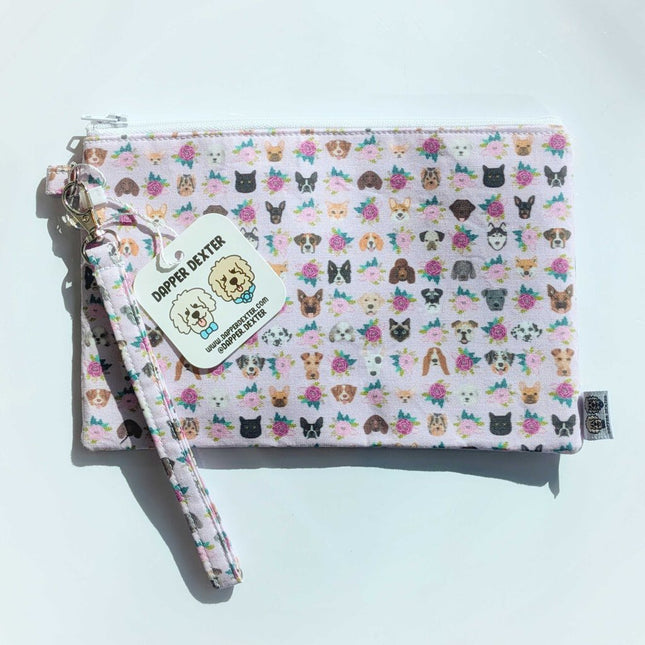 Limited Edition Animal Lovers Wristlet - Purple Pets Small