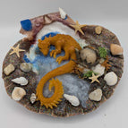 golden mermaid dragon with egg