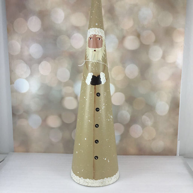 14" White Santa Cone