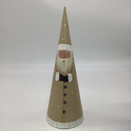 14" White Santa Cone