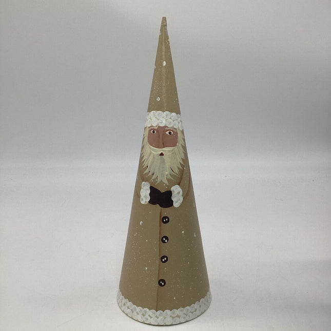 14" White Santa Cone