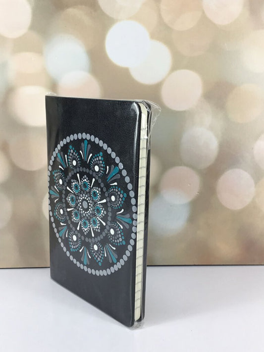 Dot Art Journal - Grey/White/Teal