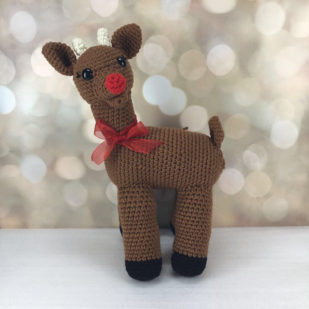 Rusty Reindeer Crochet Stuffed Animal