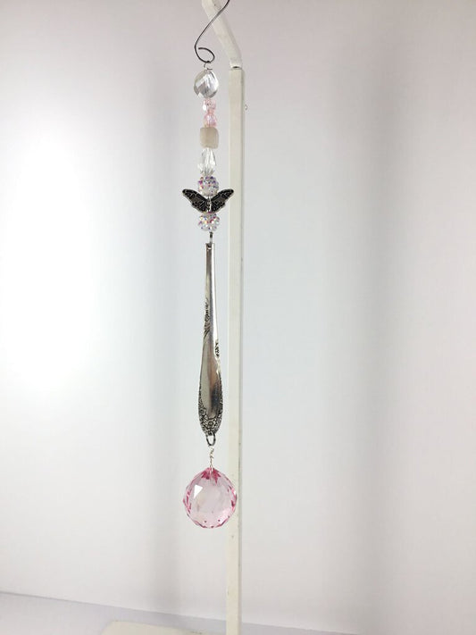 Suncatcher drop pink vintage spoon