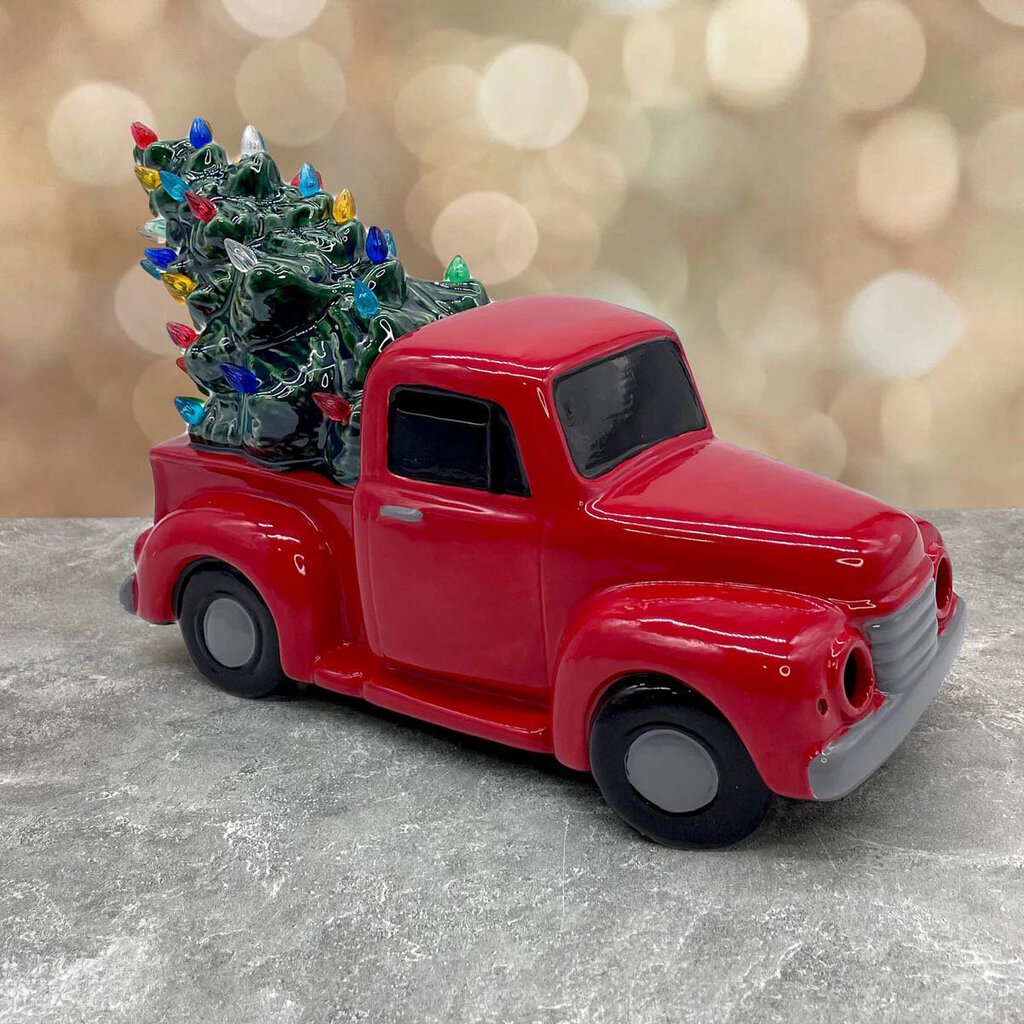 *PRE-ORDER: Truck with Tree Light Up