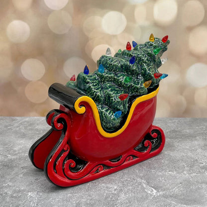 PRE-ORDER: Sleigh with tree Light Up