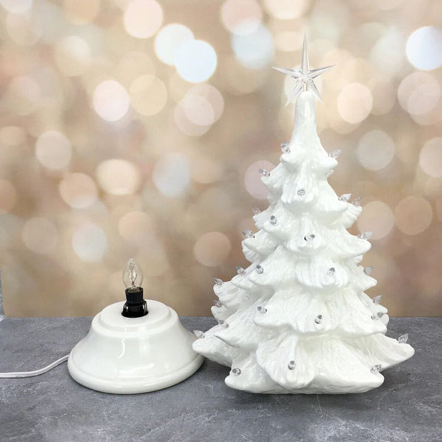 PRE-ORDER: Vintage Light Up Tree White Medium