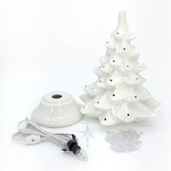 *PRE-ORDER: Vintage Light Up Tree White Medium - view 3