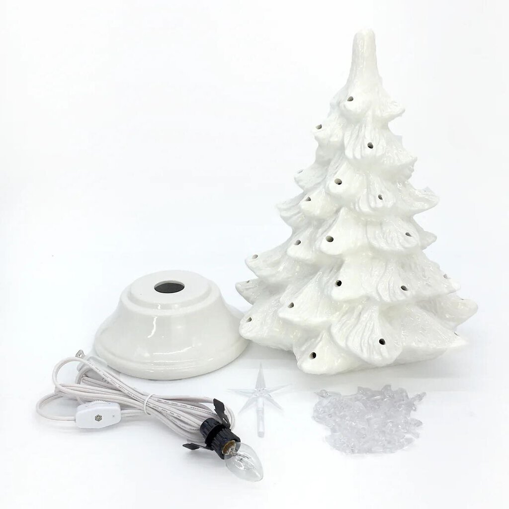 *PRE-ORDER: Vintage Light Up Tree White Medium