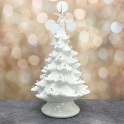 *PRE-ORDER: Vintage Light Up Tree White Medium - view 1