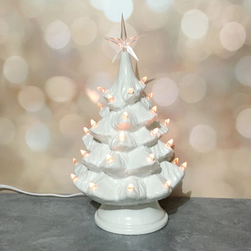 *PRE-ORDER: Vintage Light Up Tree White Small