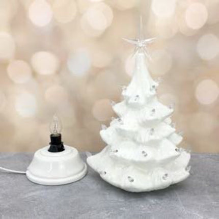 PRE-ORDER: Vintage Light Up Tree White Small