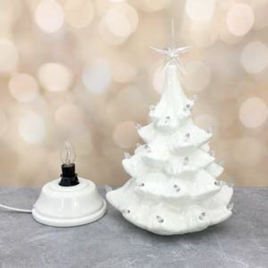 *PRE-ORDER: Vintage Light Up Tree White Small