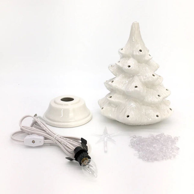 PRE-ORDER: Vintage Light Up Tree White Small