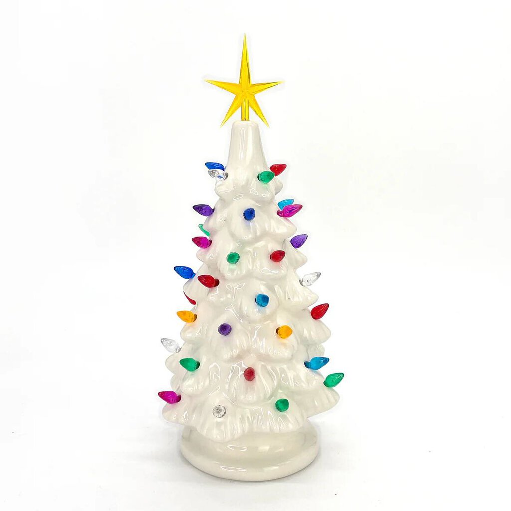 PRE-ORDER: Vintage Skinny Light Up Tree White