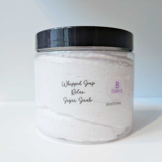 Whipped Soap & Sugar Scrub - Relax Lavender