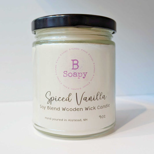 Soy Blend Wood Wick Candle - Spiced Vanilla