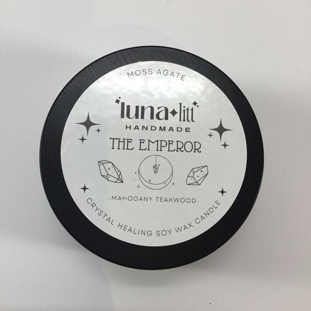 The Emperor Tarot Candle Tin