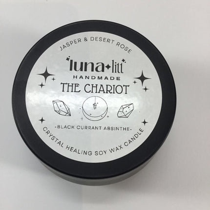 The Chariot Tarot Candle Tin