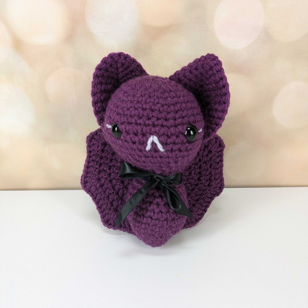 Barney Bat Crochet Stuffed Animal