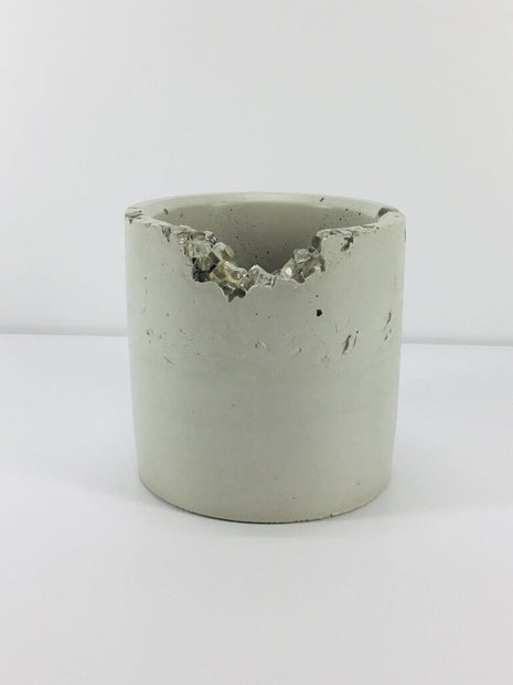 Cylindrical Pot w/ Crystal Accent