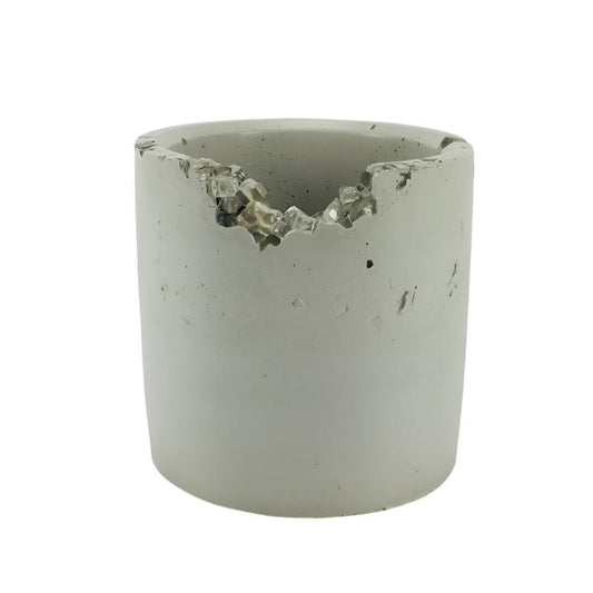 Cylindrical Pot w/ Crystal Accent