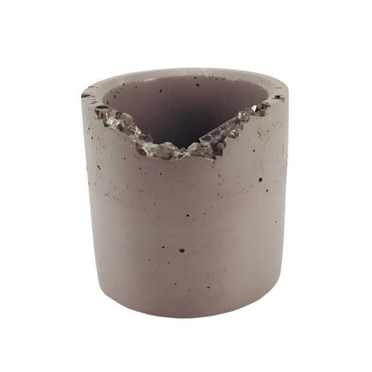 Cylindrical Pot w/ Crystal Accent