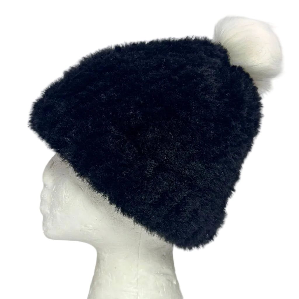 Loom Knit Winter Hat / Beanie - Black Panther