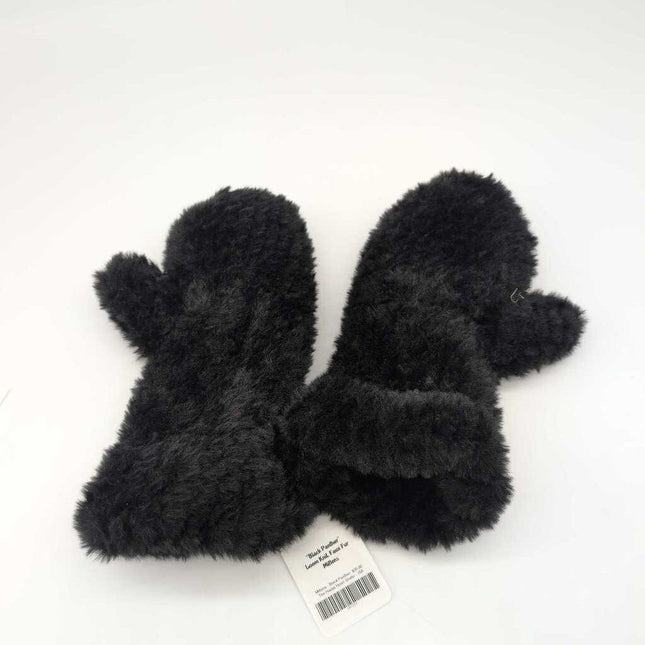 Loom Knit Winter Mittens - Black Panther