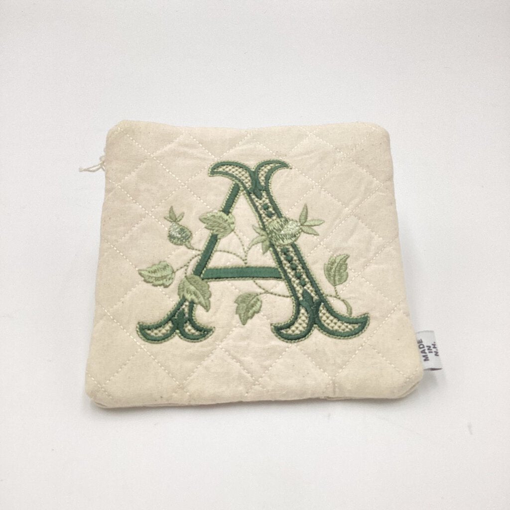 Embroidered Alphabet Initial Trivets