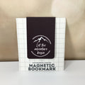 Magnetic Fold Over Bookmark - Let the Adventure Begin