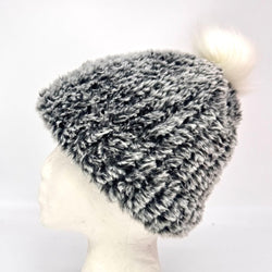 Loom knit Winter hat/beanie - Mink - view 2