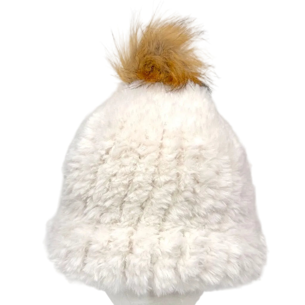 Loom knit winter hat/beanie - Baked Alaska