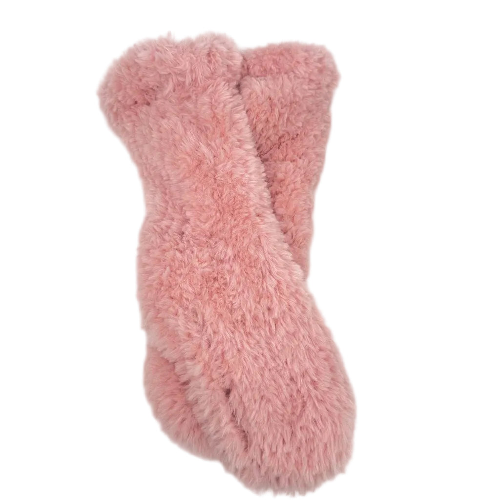 Extra Long Slipper Socks - Pink Poodle