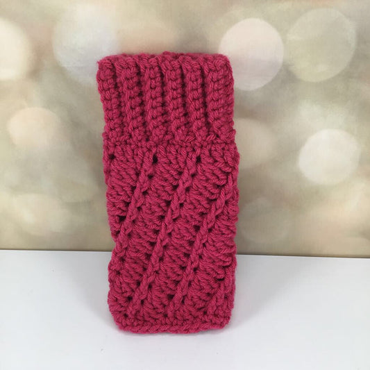 ribbed fingerless gloves