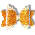 Colorful dots/Spiders /Orange Glitter