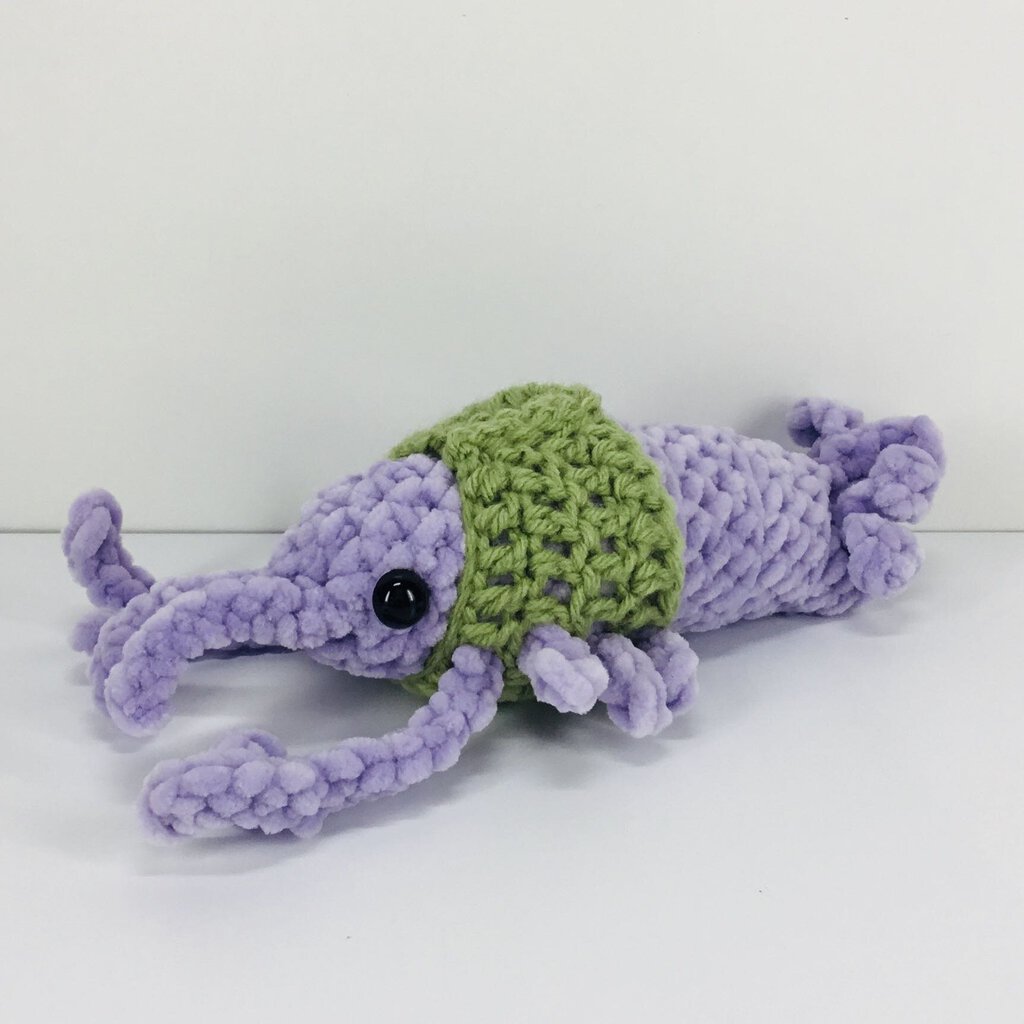 Lavender Lobster with a Green Vest