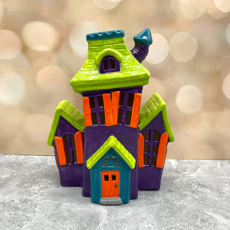 Haunted House Lime Purple Light Up