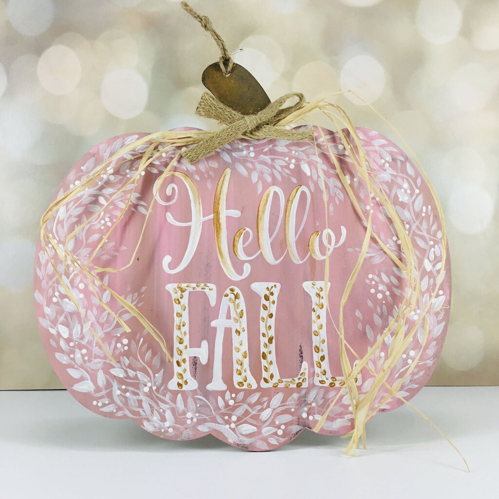 HELLO FALL pumpkin sign