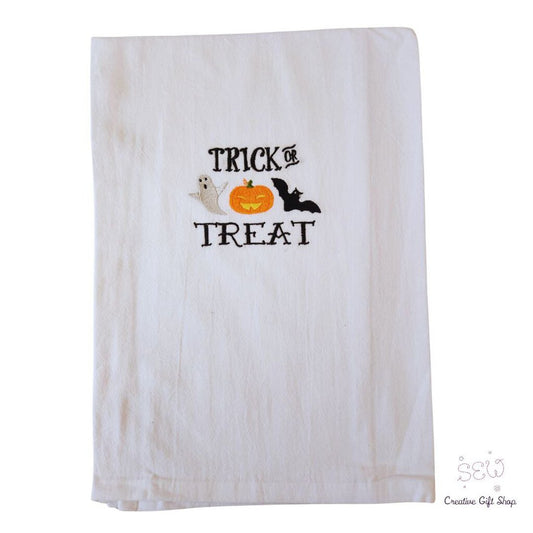 Trick or Treat Embroidered Towel