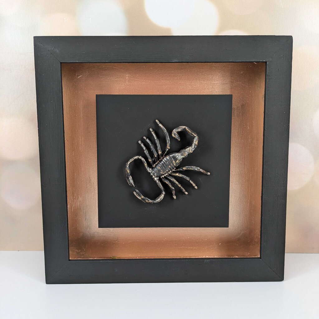 Rose Gold Scorpion Tabletop Decor