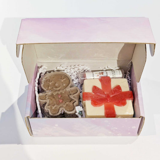 Mini Soap & Lip Balm Gift Set - Gingerbread & Frosty