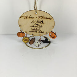 Wine Charms - Fall Desings - view 1