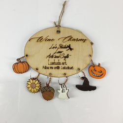 Wine Charms - Fall Desings - view 2