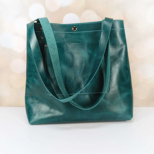 Petite Leather Tote Bag