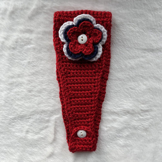 Flower Headband - Red