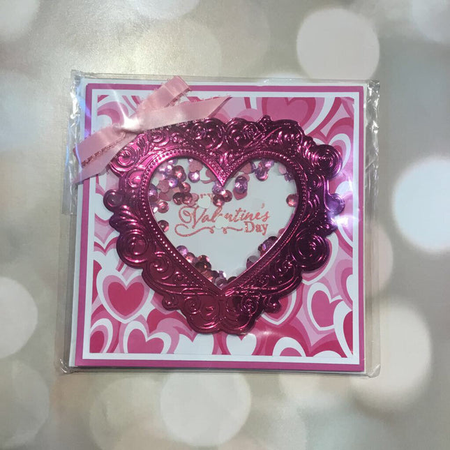 Valentine heart easel card